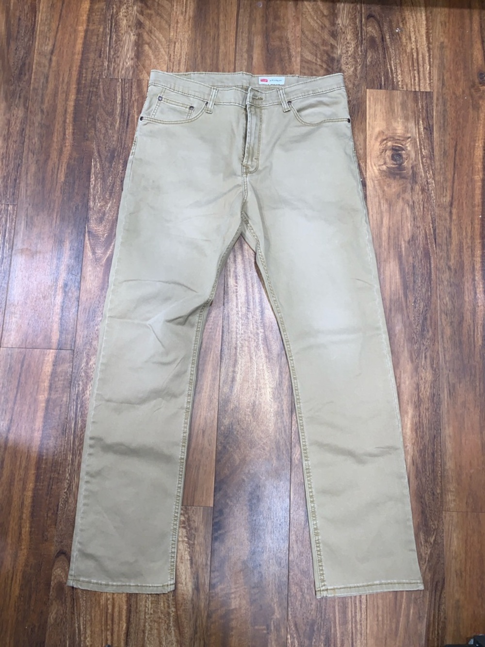 Wrangler Dark Khaki Pants 34x32 Men’s Pants SKU 075